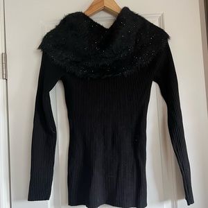 Inc black sweater size small